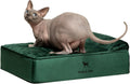 NOAH & PAW Small Dog Bed, 20x15x6.5 Inch, Cat Bed for Indoor Cats, Orthopedic Eggshell Memory Foam Infused with Cooling Gel, Waterproof, Machine Washable, Includes Inner Cover (Velvet Collection)