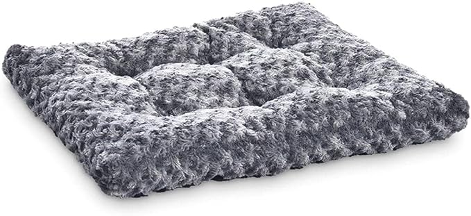 Amazon Basics Cat and Dog Bed and Crate Pad, Machine Washable, Indoor, 46 x 29 x 4 inches, Gray