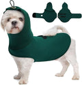 X-Small Dog Anti-Anxiety Vest for Fireworks,Soft Calming Vest | Adjustable Chest & Hood for Puppy,Anxiety Shirt for Noise,Sleeveless Lightweight for All-Seasons(DarkGreen)