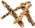 hotspot pets Braided Bully Sticks for Dogs -(12 Inch -10 Pack) All Natural Long Lasting Twisted Beef Pizzle Dog Chew Treats - Grain Free Fully Digestible Rawhide Alternative - 12 Inch Stix