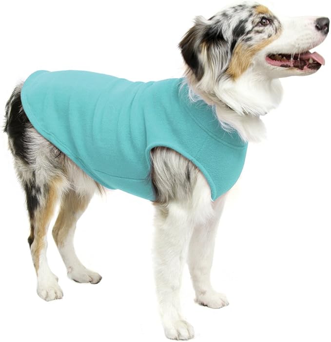 Gooby Stretch Fleece Vest Dog Sweater - Mint, 6X-Large - Warm Pullover Super Stretchy Fleece Dog Jacket for Small to Large Dogs