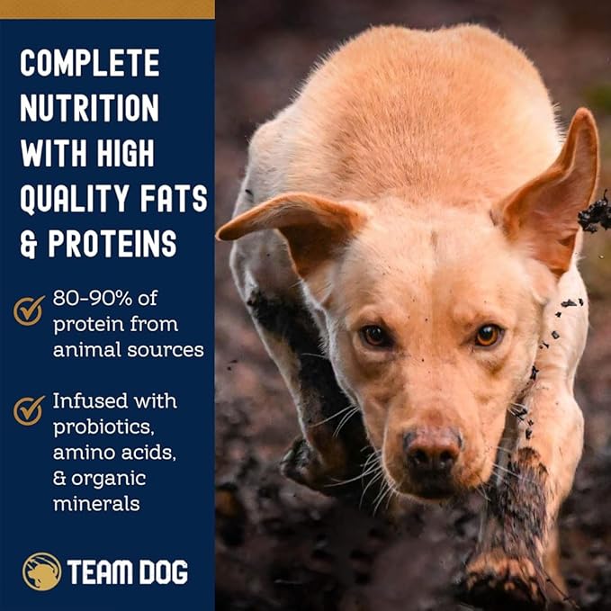 Team Dog Essential Blend Duck & Lamb Dog Food with Whole Oats | Sensitive Stomach Dog Food | Gluten Free, GMO Free, No Corn, Wheat or Soy | All Life Stage Formula (33 lb)