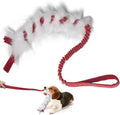 wodoca Christmas Dog Tug Toys Dog Rope Toys Pets Puppy Aggressive Chewers Toys Xmas Pet Gifts, Easy to GRAP Large Dogs Chew Toy Ideal for Training for Puppy, Middle Dogs Play Hand Made (Red)