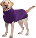 ROZKITCH Dog Sweatshirts for Large Dogs, Pet Windproof Warm Cold Weather Jacket Vest Cozy Jumpsuit Apparel Outfit Clothes for Walking Hiking Travel Sleep Purple L