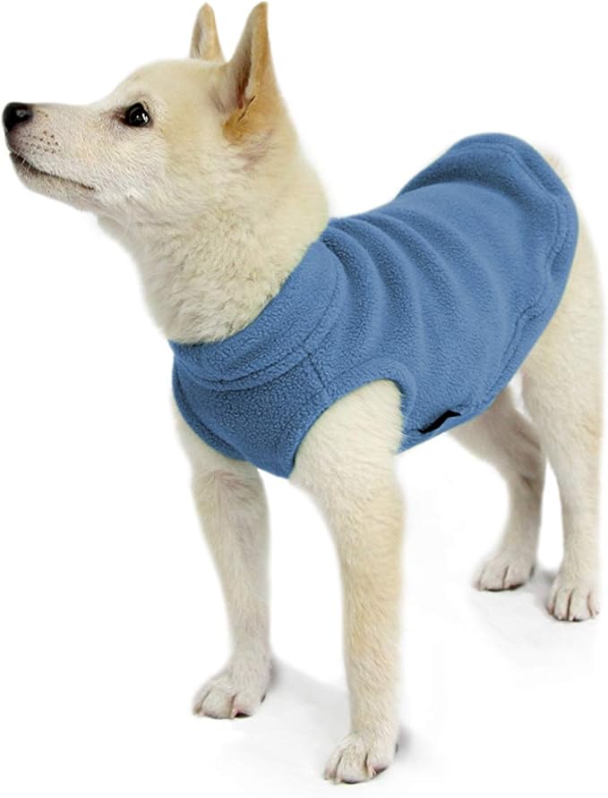 Gooby Boys X-Small Length (7 Inch) Stretch Fleece, Steel Blue, X-Small Length 7 US