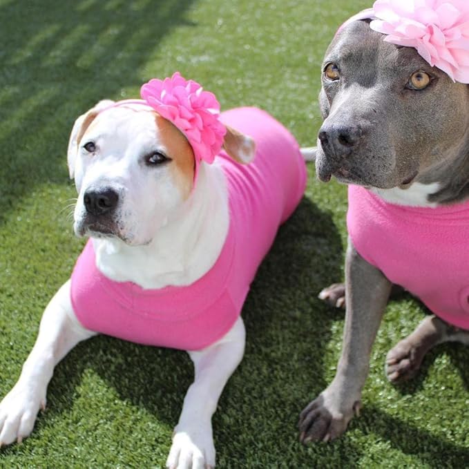 Gooby - Stretch Fleece Vest, Pullover Fleece Vest Jacket Sweater for Dogs, Pink, 3X-Large