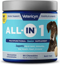 Vetericyn All-in 1 Multifunctional Senior Dog Supplement | Digestive Enzymes + Glucosamine Chondroitin for Hip and Joint Support + Vitamins, Antioxidants, Prebiotics, Probiotics, and Omegas. 90 Count