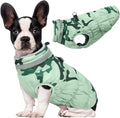 Lelepet Warm Dog Winter Coat Dog Coats for Small Dogs Waterproof Dogs Jacket with Harness Built in Reflective Cold Weather Coats Windproof Zip-Up Winter Fleece Vest Snowsuit Chihuahua XS