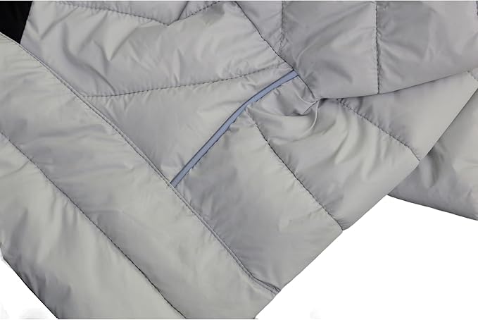 DoggieWear Warm Jacket, 4-Legs Covered Waterproof Windproof Reflective Dog Vest, Adjustable Dog Snow Jacket, Off-White XXL