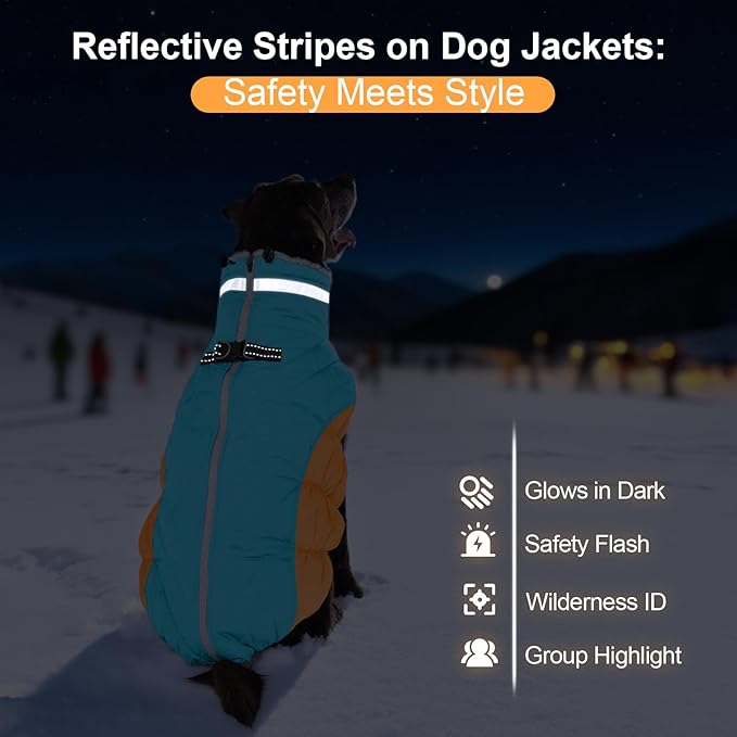 Warm Dog Jackets for Small Dogs, Waterproof Dog Coat with Harness Built in, Zipper Clousure, Fleece Lining for Cold Weather, Small Pet Winter Clothes for Shih Tzu, Yorkshire, Bichon - S