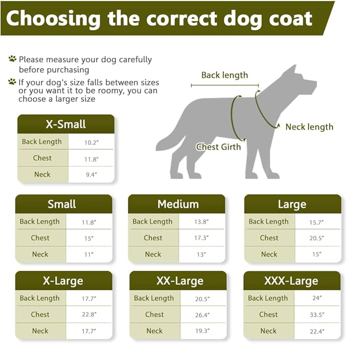 Fleece Hoodie, Windproof Waterproof Coat, Winter Warm Jacket, Cold Weather Pet Apparel Clothes Vest for Small Medium Large Dogs (XS, Green)