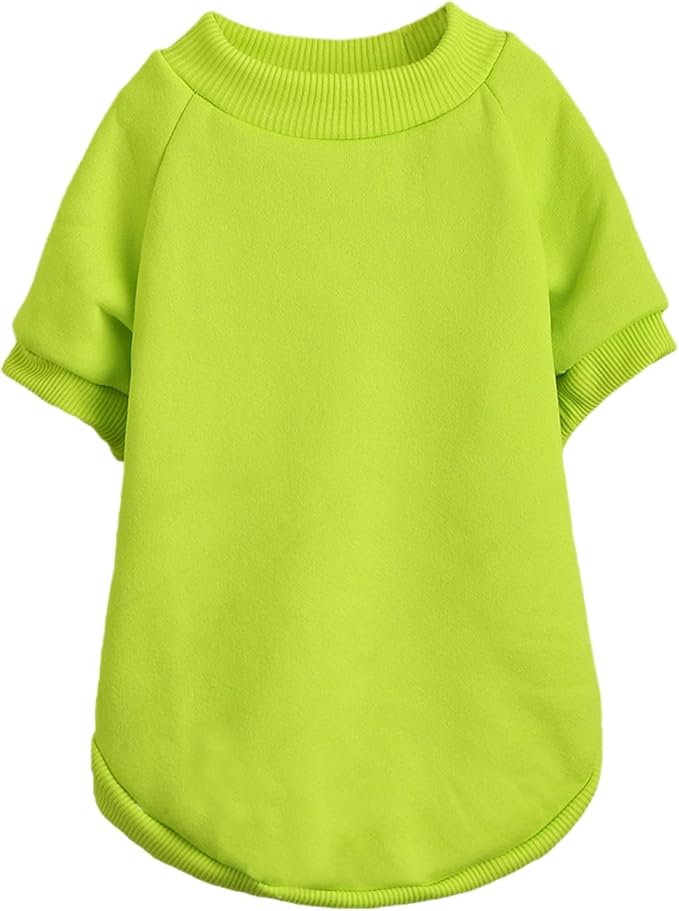 Puppy Sweater for Small Dogs Clothes Warm Winter Cat Clothe Pet Sweatshirt Knitwear Doggie Kitten Clothing, Light Green, XX-Small