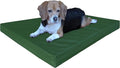 Dogbed4less Large Orthopedic Gel Infused Memory Foam Dog Bed, Waterproof Liner with Durable Canvas Cover, 41X27X4 Inch, Olive Green (Fit 42X28 Crate)