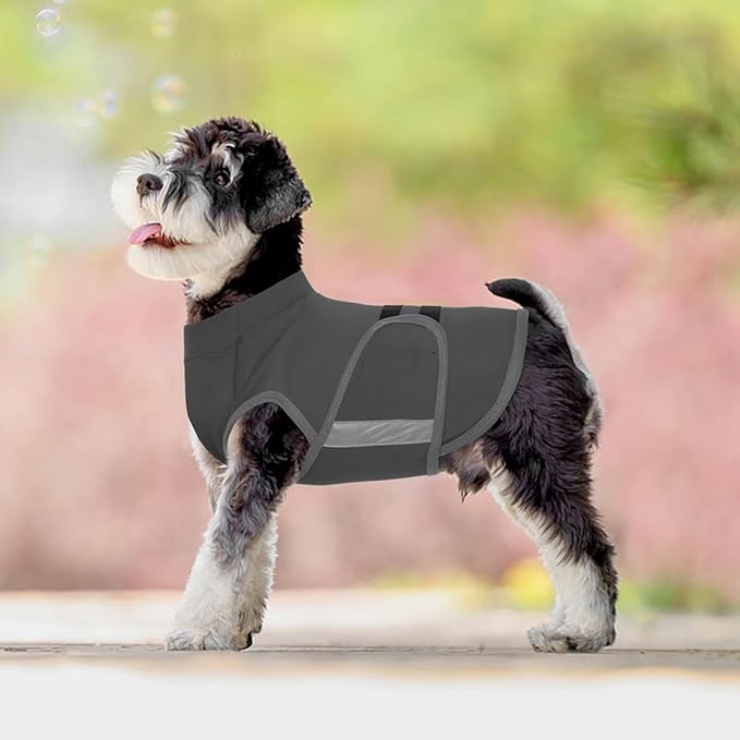 MIGOHI Dog Anxiety Relief Coat,Comfort Anxiety Vest for Dogs,Adjustable Dog Anxiety Calming Wrap for Fireworks,Thunderstorm,Travel,Separation,Anxiety Jacket for Small Dogs,XS,Gray