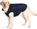 SPACE LION Dog Puffer Jacket, Down Winter Coat, Durable Outdoor Coat for Cold and Windy Conditions, Waterproof, Lightweight Jacket, Adjustable Fit for Small, Medium, Large Dogs(Black,24/2XL)
