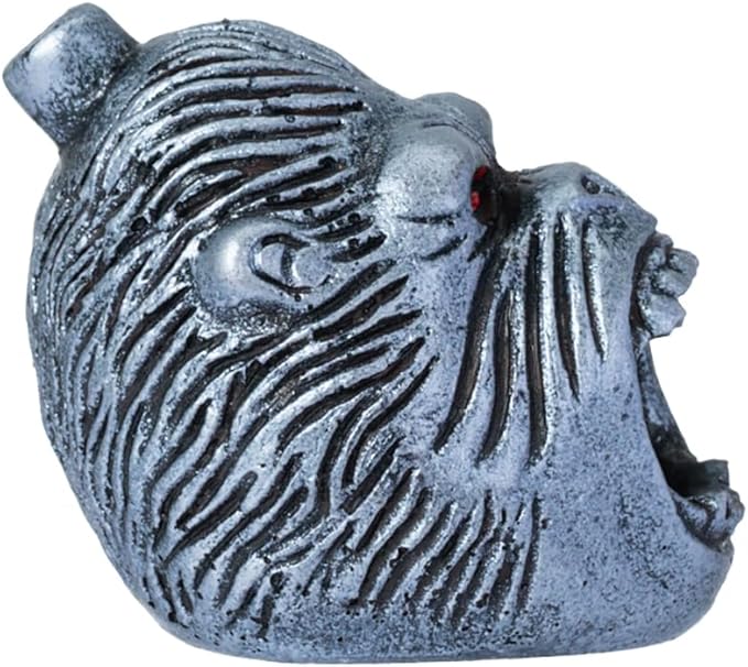 Aztec Death Whistle, Up To125+ Decibels Loud Real Screaming Silbato Azteca Death Whistles Loudest Authentic Human Ehecachichtli Sounding Screams Aztec War Whistle Halloween Costumes Gift (Silver)