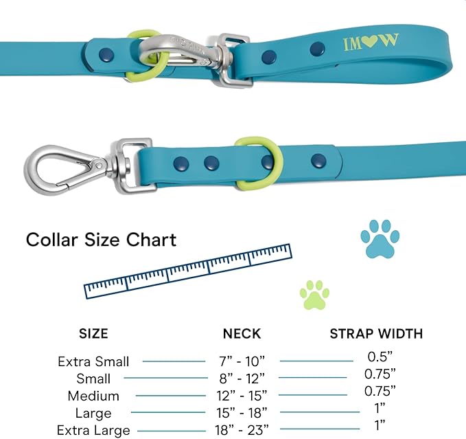 Wild One Dog Collar, Easy-Clean, All Weather Flex-Poly Strap with Metal, Durable, Dirt and Odor Resistant (Hudson, XL)