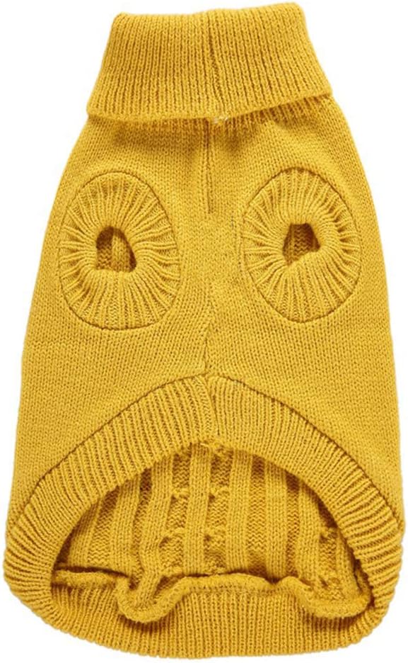 Dog Sweater for Small, Medium, Large Dogs - Warm Winter Classic Turtleneck Pet Clothes - Cute Christmas Coat for Puppies, Cats, Girls, Boys