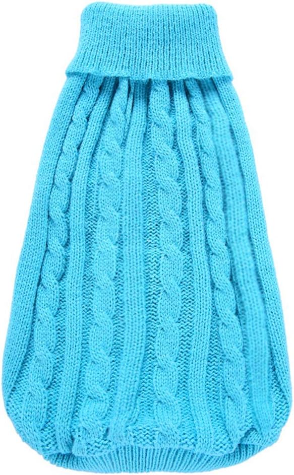 Dog Sweater for Small, Medium, Large Dogs - Warm Winter Classic Turtleneck Pet Clothes - Cute Christmas Coat for Puppies, Cats, Girls, Boys