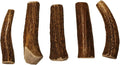 X Small Whole 5 Pack (for 0-15 lb Dogs and Puppies) Premium Grade Elk Antlers for Dogs (5 Pieces) Sourced in The USA