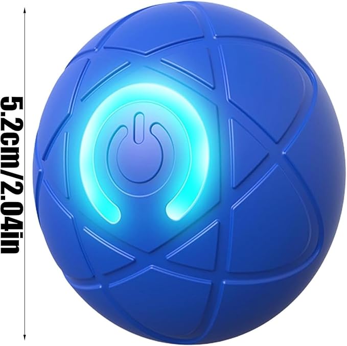 Orange and Blue Dog Toy Ball, Vibrating and Automatic Moving,Vibrating Ball for Dogs, Automatic Moving Toy, Shaky Dog for/Small/Medium/Large Dogs ﻿