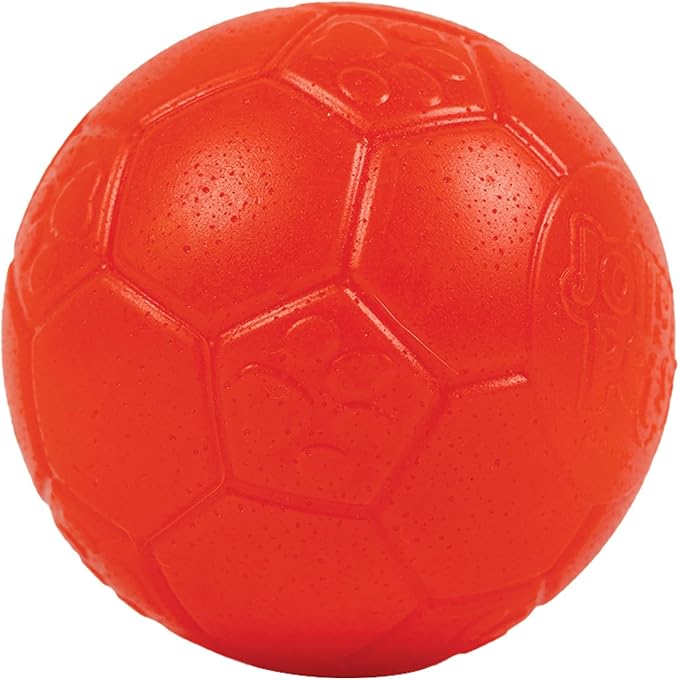 Jolly Pets Mini Jolly Soccer Ball; Floating-Bouncing Dog Toy; 3" Orange (Pack of 2)
