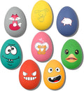 Dog Toys Squeaky, Funny Puppy Balls Pet Toy Pack, Interactive Latex Rubber Squeak Egg Ball for Puppies Small Medium Breed Dogs