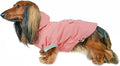 DJANGO Highland Dog Jacket & Raincoat – Water-Repellent, Lined Dog Coat with Hood, Adjustable Fit & Harness Hole – Lightweight Rain & Wind Jacket for Small & Medium Dogs up to 30 lbs (Pink, X-Small)