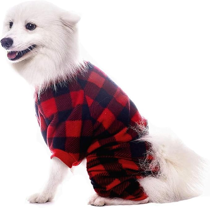 SCENEREAL Dog Pajamas for Small Medium Large Dogs Boys Girls - Soft Pet Sweater Clothes Warm Puppy Onesie Outfits for Doggie Winter Christmas - Dog Jammies Pjs