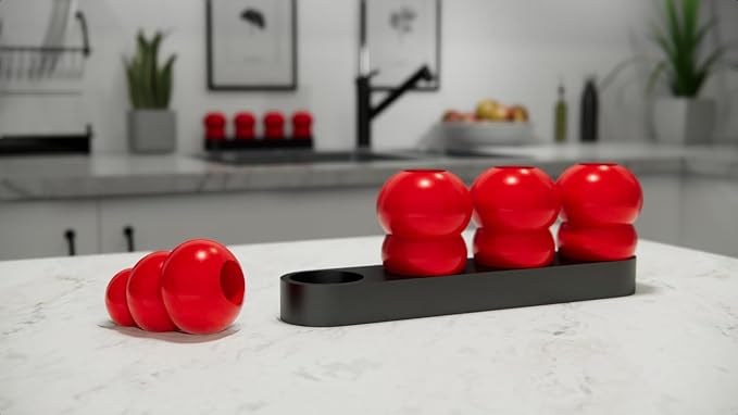 Kong Freezer Holder with Built in Plugs Kong Stand Dog Enrichment (XXL (Holds 3))