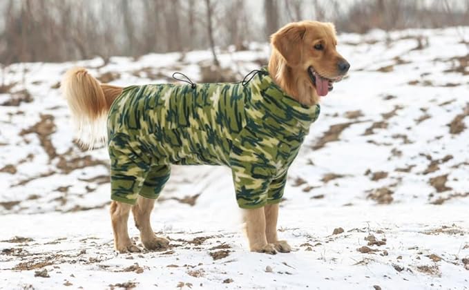 ROZKITCH Winter Coats for Small Dogs, Pet Windproof Warm Cold Weather Jacket Vest with Luminous Zipper, Jumpsuit Apparel Outfit Clothes for Small Dog Camo 2XS