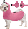 X-Small Anxiety Vest for Dogs,Sleeveless Lightweight Calming Shirt |Adjustable with Chest & Hood for Puppy,Anti-Anxiety Clothes for Noise,Fireworks,Storm(Rose)