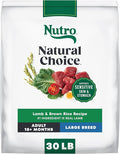 Nutro Natural Choice Lamb & Brown Rice Adult Large Breed Dog Food Dry Recipe, 30 lb. Bag