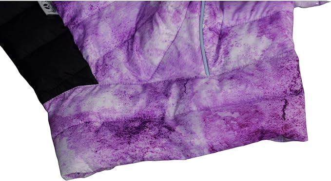 Lovelonglong Dog Coat Dog Warm Jacket, 4 Legs Covered Waterproof Windproof Reflective Warm Dog Vest, Zippered Adjustable Outdoor Dog Snow Jacket for Small Medium Large Dogs micai-Purple L