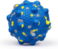 3.7'' Dog Balls for Dogs Aggressive Chewers Indestructible Tennis Durable Bouncy Interactive Dog Toy for Fetch Game Floating Balls (Blue Large)