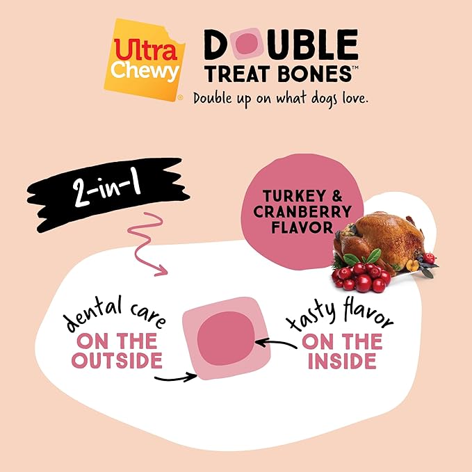 Ultra Chewy Gourmet Flavors: Long-Lasting Chews Made in USA, Highly Digestible, for Aggressive Chewers (Gourmet Flavors, 10 Count)