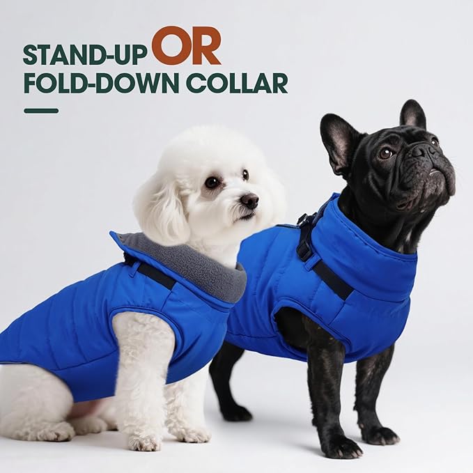 Kuoser XXL Dog Jacket Waterproof | ·Ripstop Fabric·Heavy Duty Zipper·Chest Guard·Alaskan·No Lifting Needed