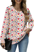 Women's Cat Printed Sweater Oversized Cable Knit Long Sleeve Christmas Clothes Casual Autumn Winter Fashion Tops