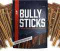 Wild Wolf 6-inch Angus Bully Sticks (8 Ounces) Healthy, All-Natural, Long-Lasting Dog Chew Bones - Low Odor - Mixed Thickness - Lab-Tested, Hand-Inspected and Packed with Love in The USA
