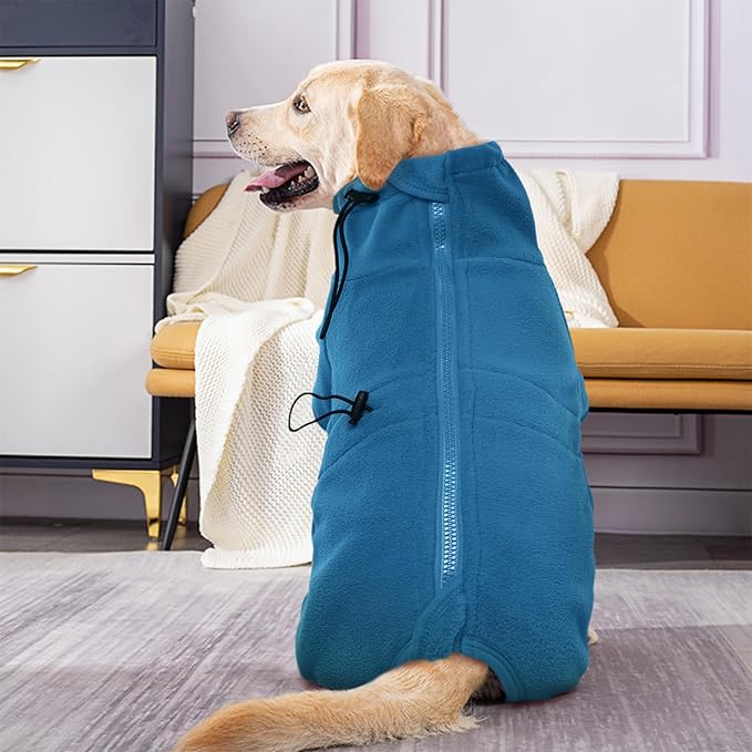 ROZKITCH Doberman Sweater for Dogs, Pet Windproof Warm Cold Weather Jacket Vest Cozy Jumpsuit Apparel Outfit Clothes for Small Medium Large Dog Walking Sleep 2XL