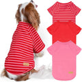 KYEESE 3Pack Dog Sweater Lightweight Dogs Sweatshirt Pullover Dog Sweaters for Small Dogs Girl Soft Pet Coat Stretchy Cat Clothes Cat Sweaters with Sleeves Comfy Pet Fleece Sweater for Cold Weather