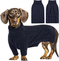 Queenmore Small Dog Sweaters for Small Dogs Girls Boys,Xmas Sweater,Turtleneck Knitted Sweater for Dogs Cats,Cold Weather Pullover for Male Female,Soft Sweaters Pet Apparel(Dark Navy,S)