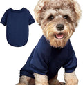 Puppy Sweater for Small Dogs Clothes Warm Winter Cat Clothe Pet Sweatshirt Knitwear Doggie Kitten Clothing (Large, Navy)