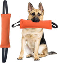 Clysrou Dog Tug Toy Dog Tough Jute Bite Pillow Lasting Training Equipment Puppy to Large Dogs Interactive Toy