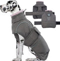 Dog Winter Coat for Small to Large Dogs(XS-XXXL)– Waterproof Windproof Fleece Lined Jacket with Reflective Trim,Pet Vest with Adjustable Buckles, Machine Washable Grey 3XL