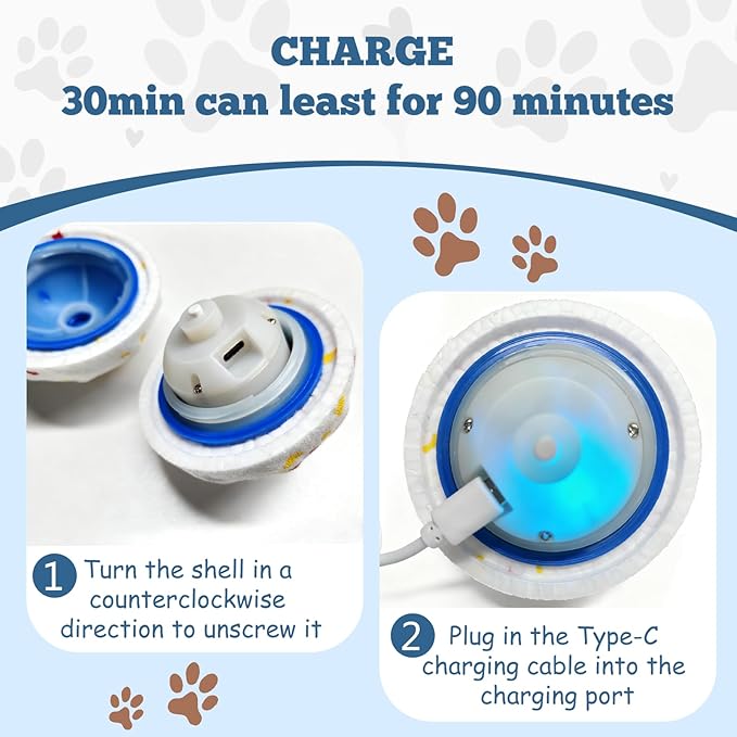 Smart Interactive Dog Toy, Automatic Moving Bouncing and Stimulation Interactive Dog Ball, Pet-Safe E-TPU Material, IP54 Waterproof Rating, Anti Boredom Dog Toys to Keep Them Busy,Orange