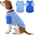 2 Pack X-Large Dog Shirts - Breathable Lightweight Durable Tees, Durable Moisture-Wicking Clothes for Beagle, Bullmastiff, Sleeping Hot Summer Day Outdoor Activities, Travel, Seaside, Blue
