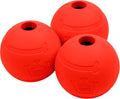 Chew King Flavored Rubber Ball Collection, 2.5 Inch Beef Flavor Rubber Balls 3-Pk