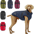 Warm Winter Coat, Fashion Sports Cold Weather Jacket With Built-in Harness, Reflective & Adjustable Comfortable Pet Vest, Waterproof Windproof Apparel for Small Dogs (Navy)