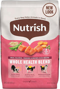 Nutrish Real Salmon, Veggies & Brown Rice Recipe Whole Health Blend Dry Dog Food, 13 lb. Bag, Packaging May Vary (Rachael Ray)